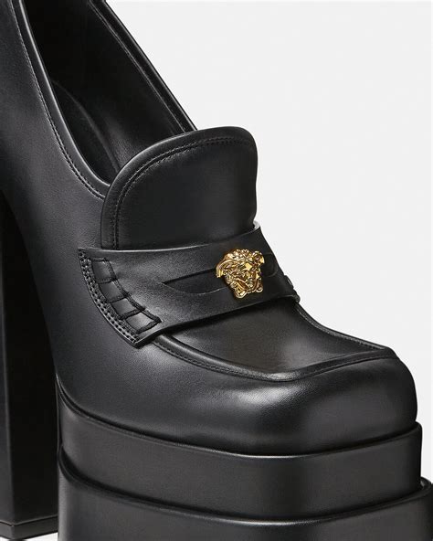 versace platform boot|versace aevitas platform loafers.